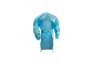 CHEMOTHERAPY PROCEDURE GOWN LARGE BLUE NONSTERILE ASTM D6978 DISPOSABLE (10 PER BAG) by McKesson