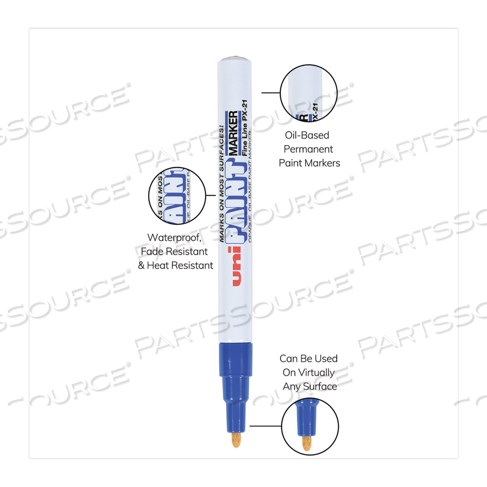 UNI PAINT MARKER, OIL-BASED, FINE, BLUE INK by Uni-Ball UNI PAINT MARKER, OIL-BASED, FINE, BLUE INK by Uni-Ball