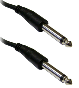 PATCH CABLE, BLACK, 28 AWG, 5 MM DIA, 1/4 IN MONO MALE PLUG, PVC JACKET, 1/4 IN MONO MALE PLUG, 6 FT, MEETS ROHS by CableWholesale PATCH CABLE, BLACK, 28 AWG, 5 MM DIA, 1/4 IN MONO MALE PLUG, PVC JACKET, 1/4 IN MONO MALE PLUG, 6 FT, MEETS ROHS by CableWholesale