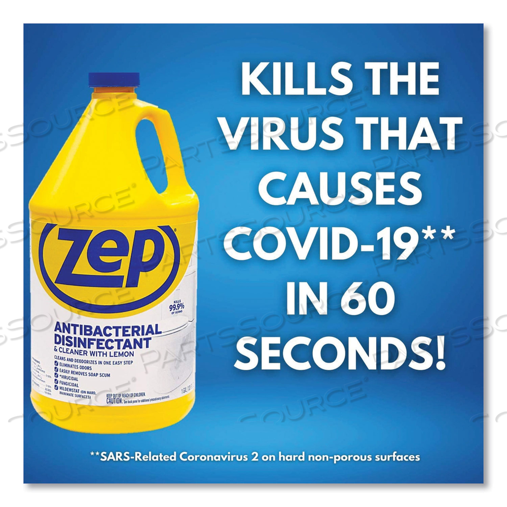 ANTIBACTERIAL DISINFECTANT, 1 GAL BOTTLE by Zep ANTIBACTERIAL DISINFECTANT, 1 GAL BOTTLE by Zep
