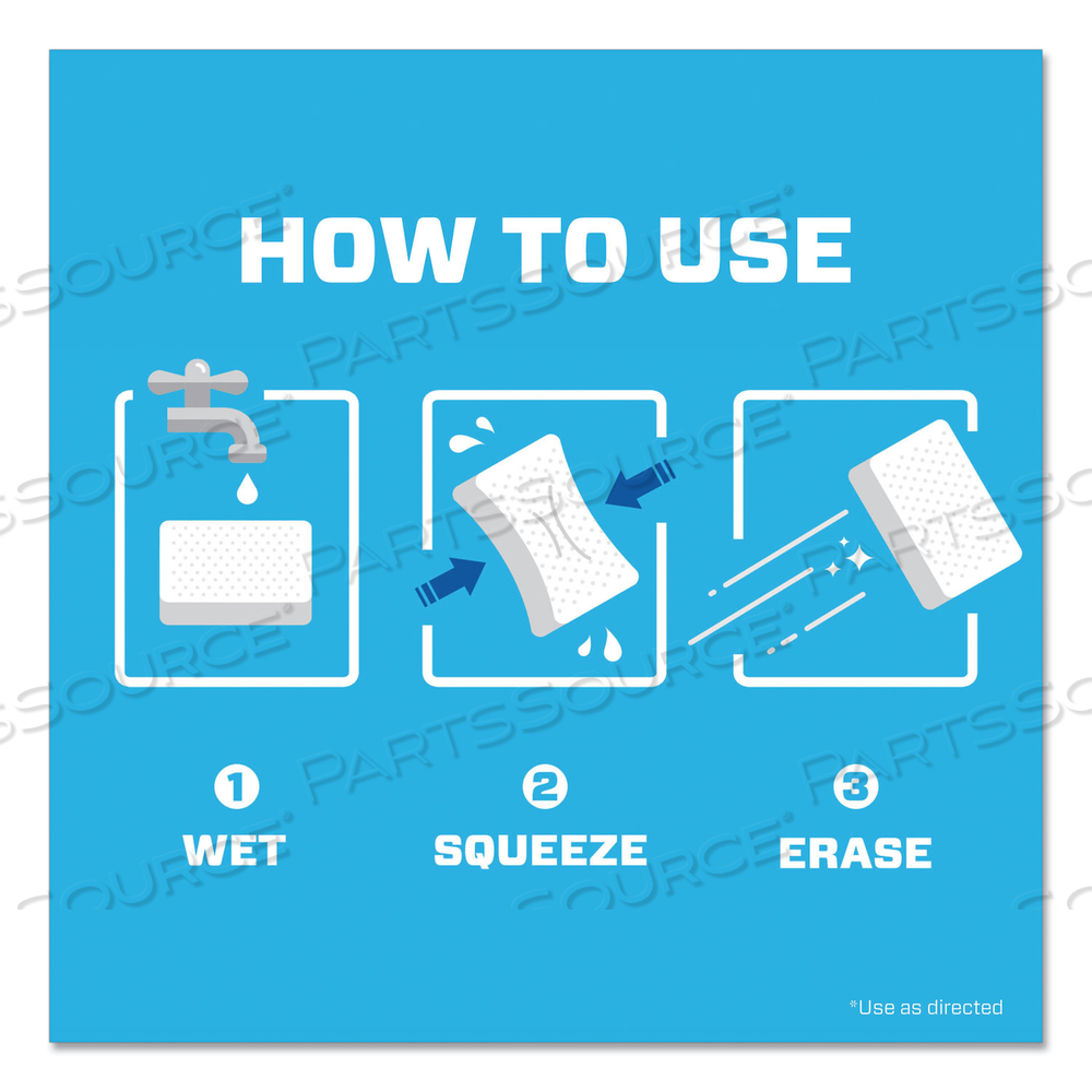 MAGIC ERASER, 2.3 X 4.6, 1" THICK, WHITE by Mr. Clean