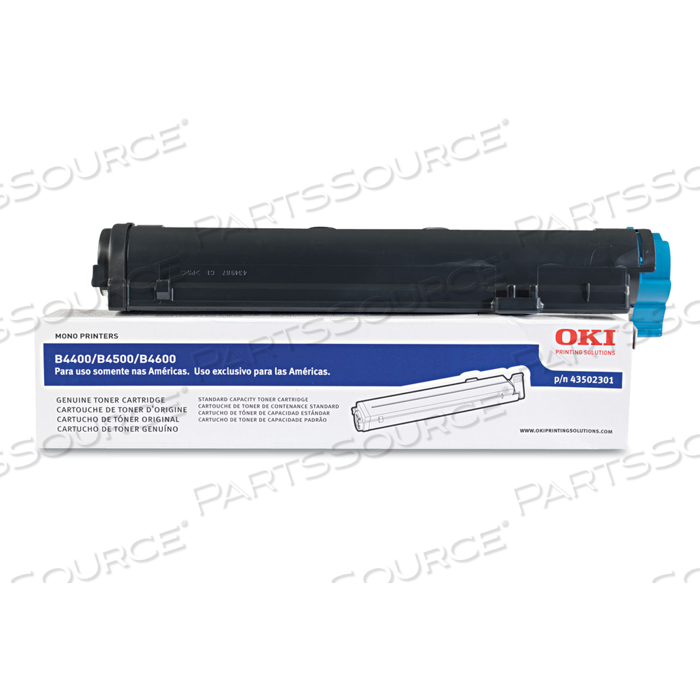 43502301 TONER, 3,000 PAGE-YIELD, BLACK by Okidata 43502301 TONER, 3,000 PAGE-YIELD, BLACK by Okidata