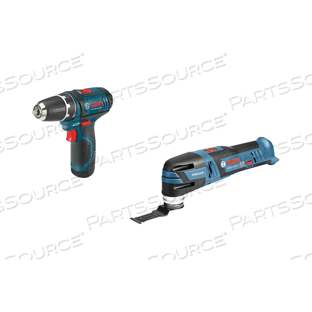 CORDLESS COMBINATION KIT 2 TOOLS 12V by Bosch Tools