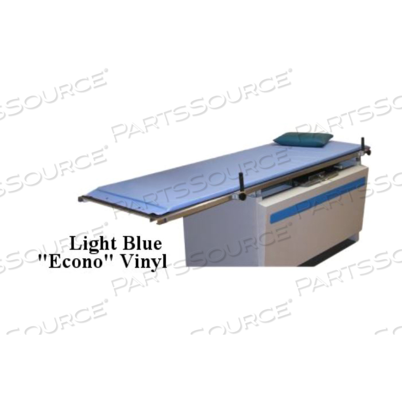 PAD, COMFORT, ECONOMY, STANDARD, 23-1/4IN WIDTH, LIGHT BLUE, ECONO VINYL, 72IN LENGTH, 1IN THICKNESS, FOR IMAGING/STANDARDS X-RAY TABLES OR  by Techno-Aide