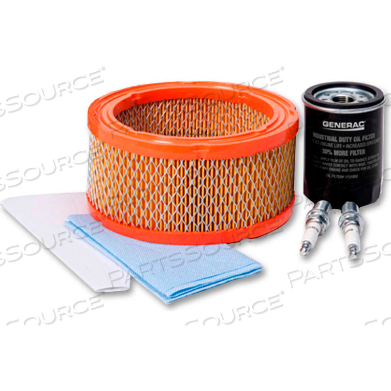 SCHEDULED MAINTENANCE KIT FOR AIR COOLED 760/990 CC ENGINE (14-KW & 17-KW) GENERATORS by Generac