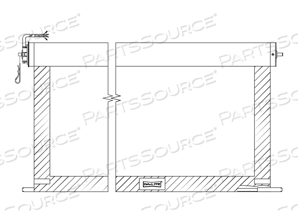DA-LITE, FABRIC AND ROLLER ASSEMBLY, 120" (120.1 IN) by DA-Lite DA-LITE, FABRIC AND ROLLER ASSEMBLY, 120" (120.1 IN) by DA-Lite