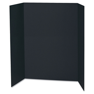 SPOTLIGHT CORRUGATED PRESENTATION DISPLAY BOARDS, 48 X 36, BLACK/KRAFT by Pacon