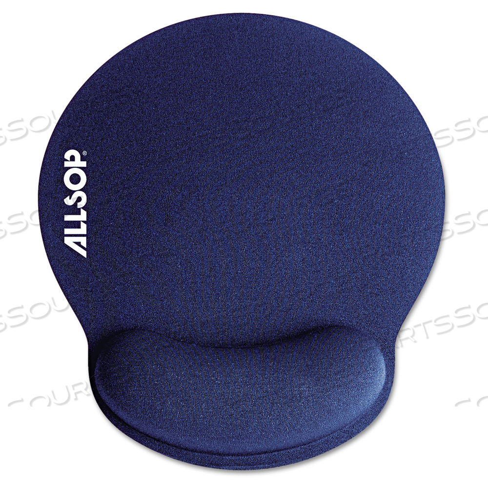 MOUSEPAD PRO MEMORY FOAM MOUSE PAD WITH WRIST REST, 9 X 10, BLUE 