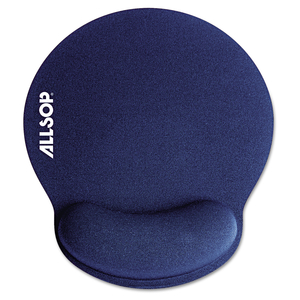 MOUSEPAD PRO MEMORY FOAM MOUSE PAD WITH WRIST REST, 9 X 10, BLUE by Allsop
