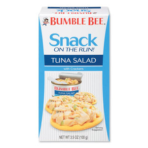 SNACK ON THE RUN TUNA SALAD WITH CRACKERS, 3.5 OZ PACK by Bumble Bee SNACK ON THE RUN TUNA SALAD WITH CRACKERS, 3.5 OZ PACK by Bumble Bee