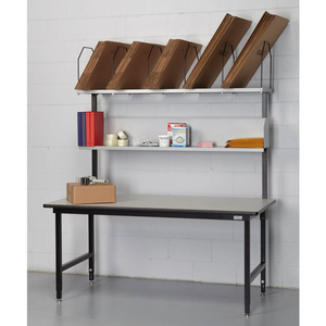 BASIC PACKING BENCH, PLASTIC LAMINATE TOP, T-MOLD EDGE - 68 X 33 by Dehnco Equipment & Supply BASIC PACKING BENCH, PLASTIC LAMINATE TOP, T-MOLD EDGE - 68 X 33 by Dehnco Equipment & Supply