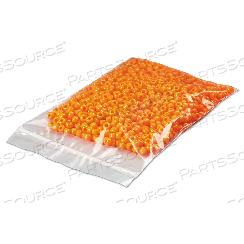 RECLOSABLE POLY BAGS, ZIPPER-STYLE CLOSURE, 2 MIL, 5" X 8", CLEAR by Universal RECLOSABLE POLY BAGS, ZIPPER-STYLE CLOSURE, 2 MIL, 5" X 8", CLEAR by Universal