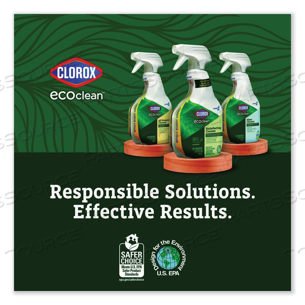 CLOROX PRO ECOCLEAN DISINFECTING CLEANER, UNSCENTED, 32 OZ SPRAY BOTTLE by Clorox CLOROX PRO ECOCLEAN DISINFECTING CLEANER, UNSCENTED, 32 OZ SPRAY BOTTLE by Clorox