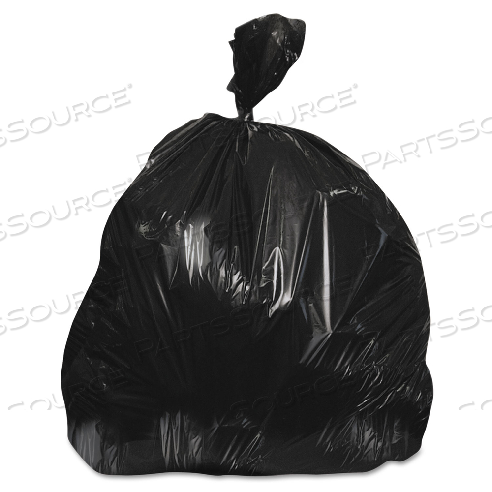 LOW-DENSITY REPRO CAN LINER, 55 GAL, 1.5 MIL, 36" X 58", BLACK by Heritage