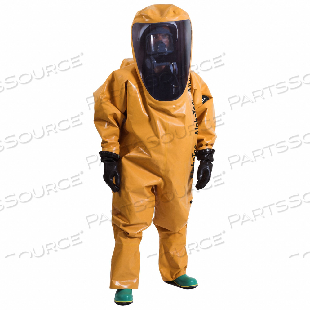 CHEMICAL PROTECTIVE SUITS ORANGE M by Alphatec