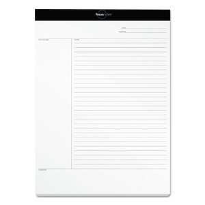FOCUSNOTES LEGAL PAD, MEETING-MINUTES/NOTES FORMAT, 50 WHITE 8.5 X 11.75 SHEETS by Tops FOCUSNOTES LEGAL PAD, MEETING-MINUTES/NOTES FORMAT, 50 WHITE 8.5 X 11.75 SHEETS by Tops