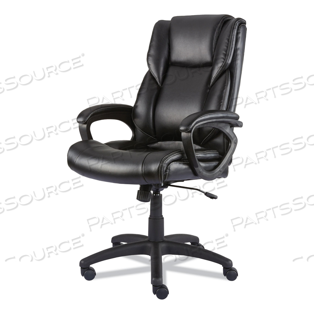 ALERA BROSNA SERIES MID-BACK TASK CHAIR, SUPPORTS UP TO 250 LB, 18.15" TO 21.77 SEAT HEIGHT, BLACK SEAT/BACK, BLACK BASE 