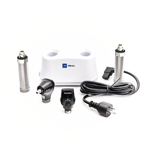 3.5V DIAGNOSTIC SET WITH COAXIAL LED OPHTHALMOSCOPE, MACROVIEW BASIC LED OTOSCOPE, UNIVERSAL DESK CHARGER, (2) NICAD HANDLES FOR PRIMARY EXA by Welch Allyn Inc.
