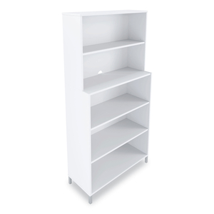 ESSENTIALS LAMINATE BOOKCASE, FIVE-SHELF, 35.8W X 14.9D X 72H, WHITE by Union & Scale