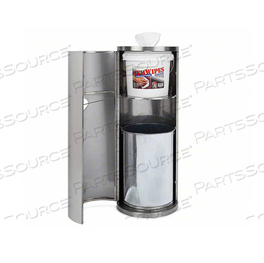 WET WIPE DISPENSER FLOOR STAND, STAINLESS STEEL by 2XL Corporation WET WIPE DISPENSER FLOOR STAND, STAINLESS STEEL by 2XL Corporation