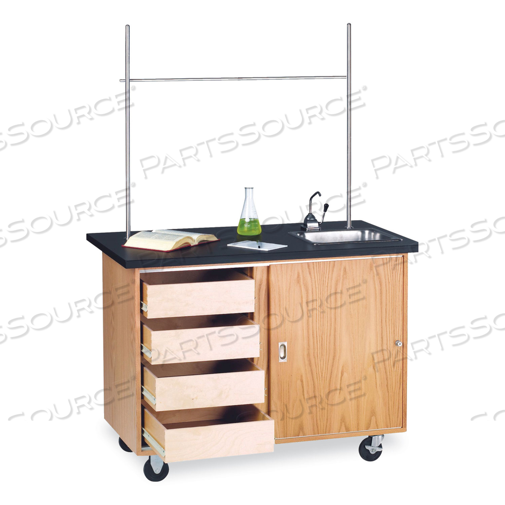 MOBILE DEMONSTRATION TABLE 500 LB 36 H by Diversified Woodcrafts