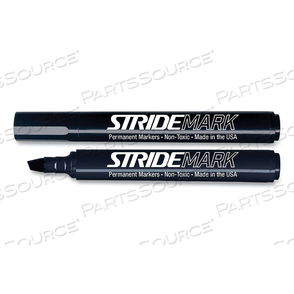 STRIDEMARK TANK PERMANENT MARKER, BROAD CHISEL TIP, BLACK by Stride