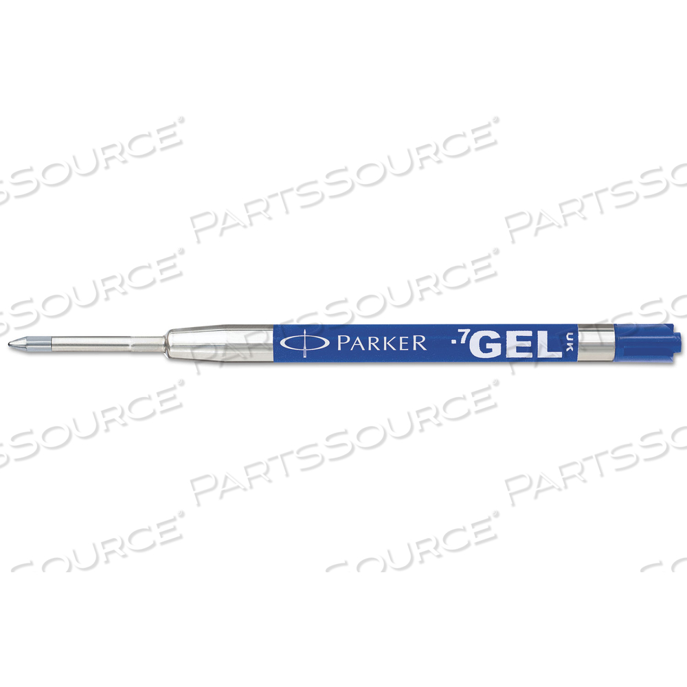 REFILL FOR PARKER RETRACTABLE GEL INK ROLLER BALL PENS, MEDIUM CONICAL TIP, BLUE INK by Parker