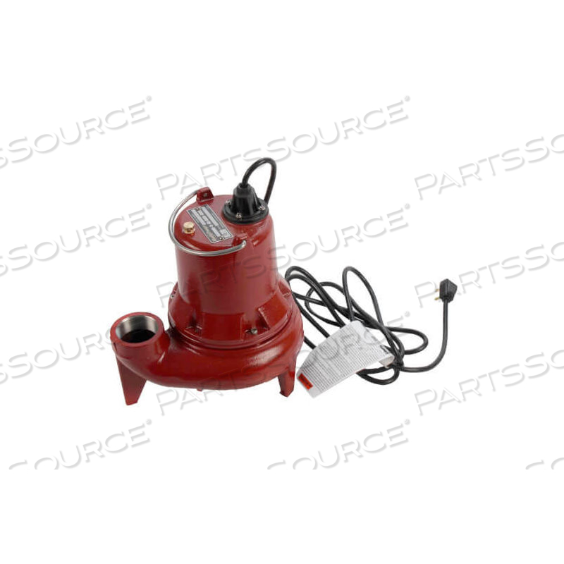 1/2 HP, 115V, 19FT SHUTOFF, 120 GPM, 2" DISCHARGE SEWAGE PUMP by Liberty Pumps