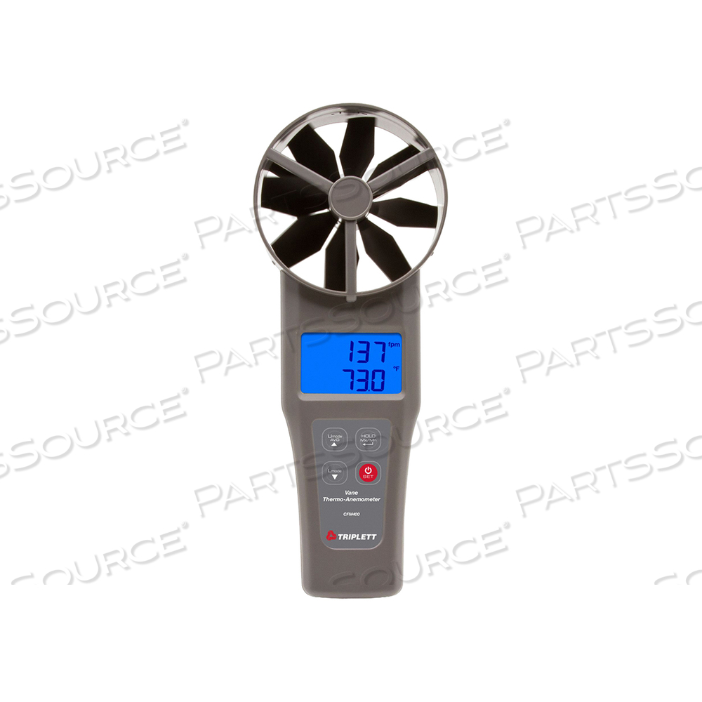 ANEMOMETER 40 TO 5 900FPM 32 TO 122F by Triplett