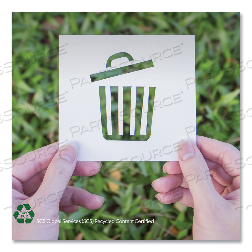 ECO BLEND MAX CAN LINERS, 23 GAL, 0.8 MIL, 28" X 45", CLEAR, 25 BAGS/ROLL by Heritage