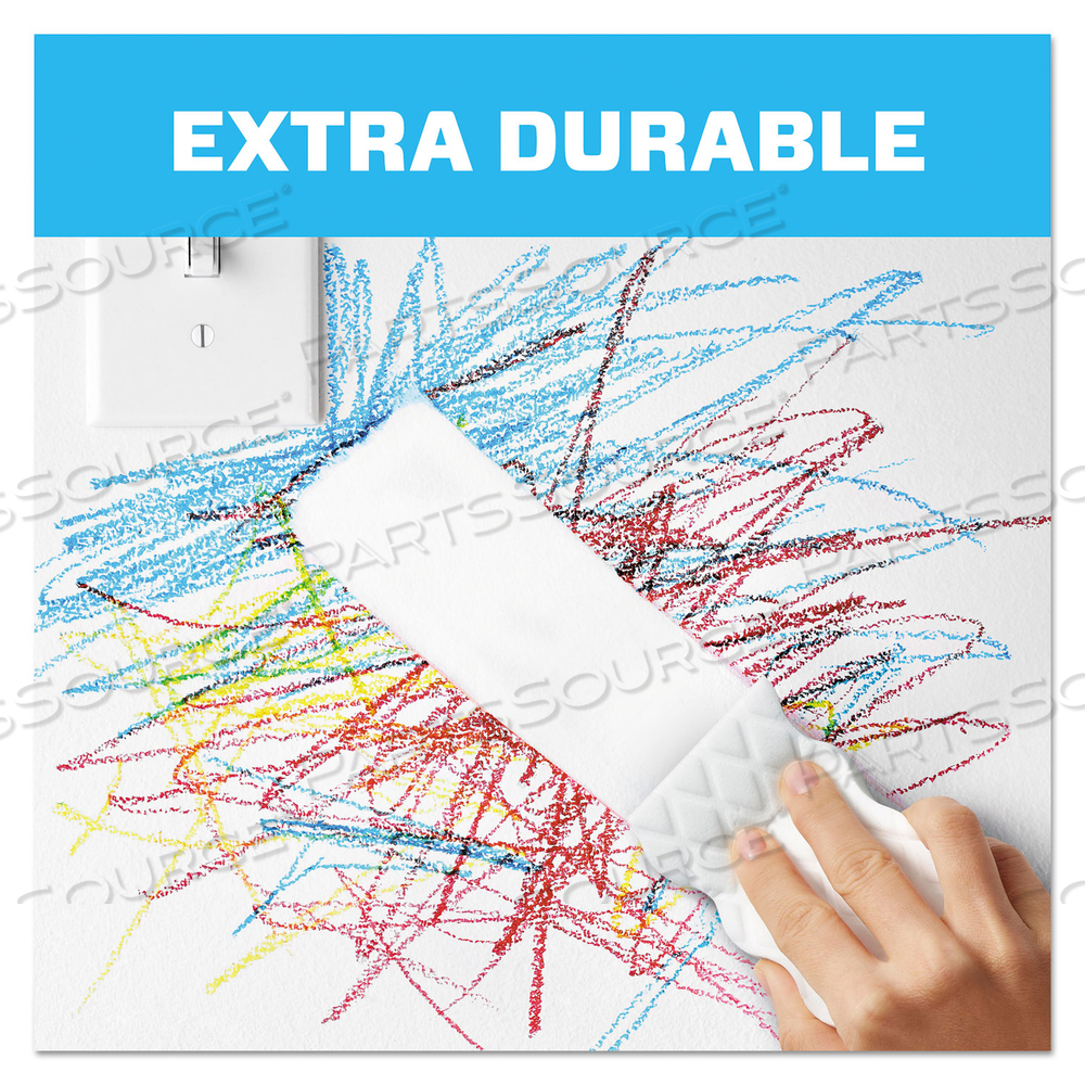 MAGIC ERASER EXTRA DURABLE, 4.6 X 2.4, 0.7" THICK 