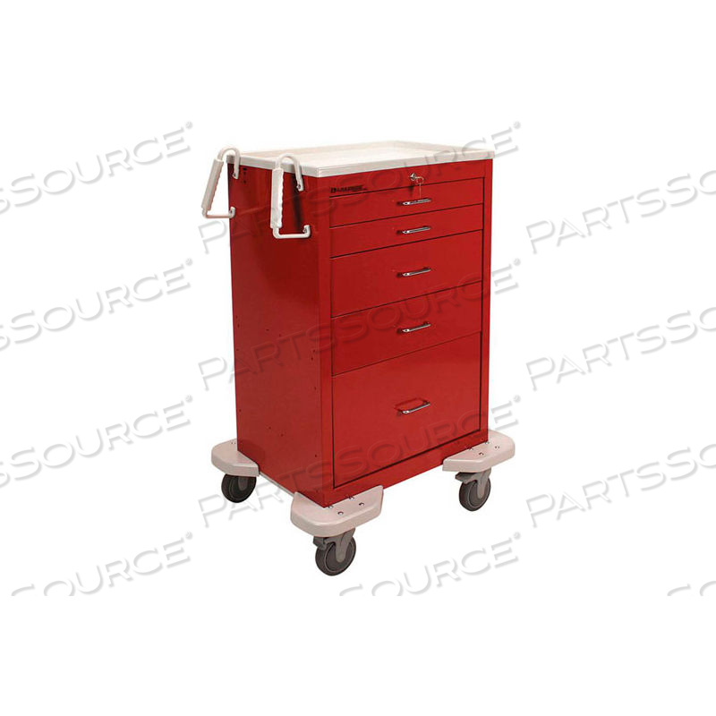 5 DRAWER ANES CART,KEY LOCK by Lakeside Manufacturing, Inc.