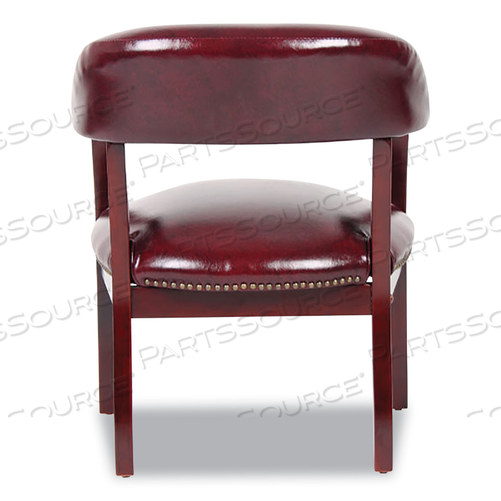 CONFERENCE CHAIR WITH ARMS - VINYL - BURGUNDY by Boss CONFERENCE CHAIR WITH ARMS - VINYL - BURGUNDY by Boss