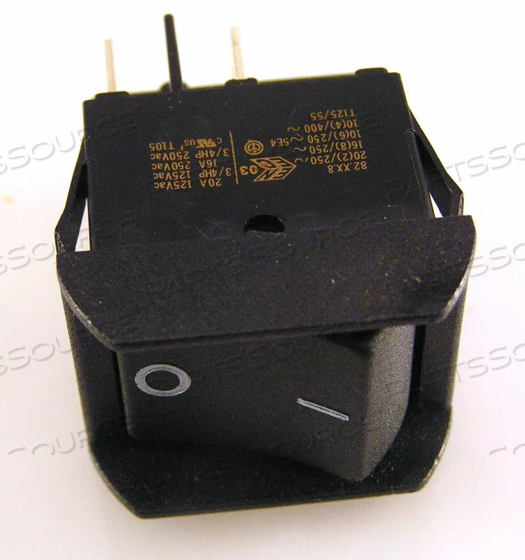 RED LAMP ROCKER SWITCH ON/OFF, BLACK by Dent-X (ImageWorks) (formerly AFP Imaging)