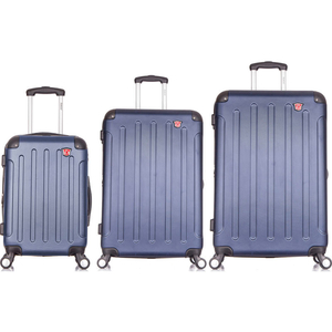 DUKAP INTELY 3-PIECE SMART HARDSIDE LUGGAGE SET 20"/28"/32" - USB & INTEGRATED WEIGHT SCALE - BLUE by Rta Products LLC