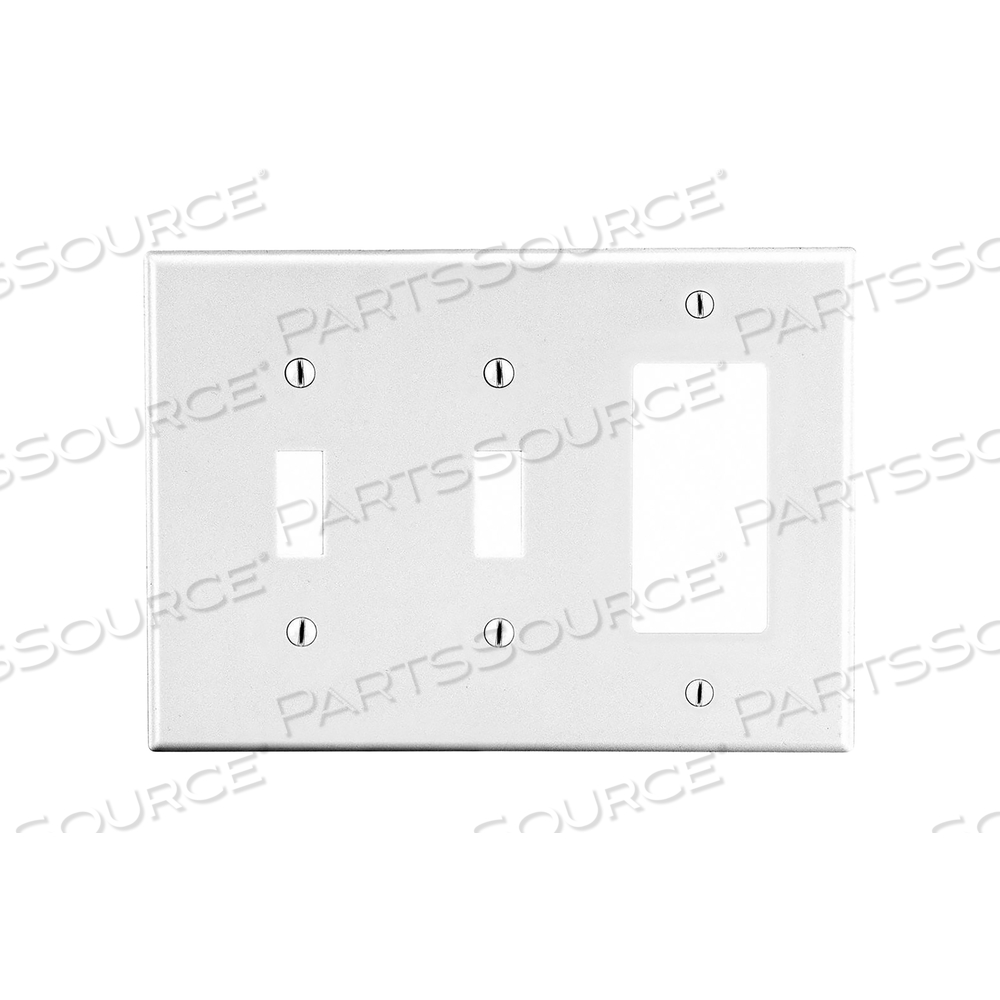 TGLSWCH/RCKRWLLPLT MID WHT 3GNG SMTH STN by Hubbell