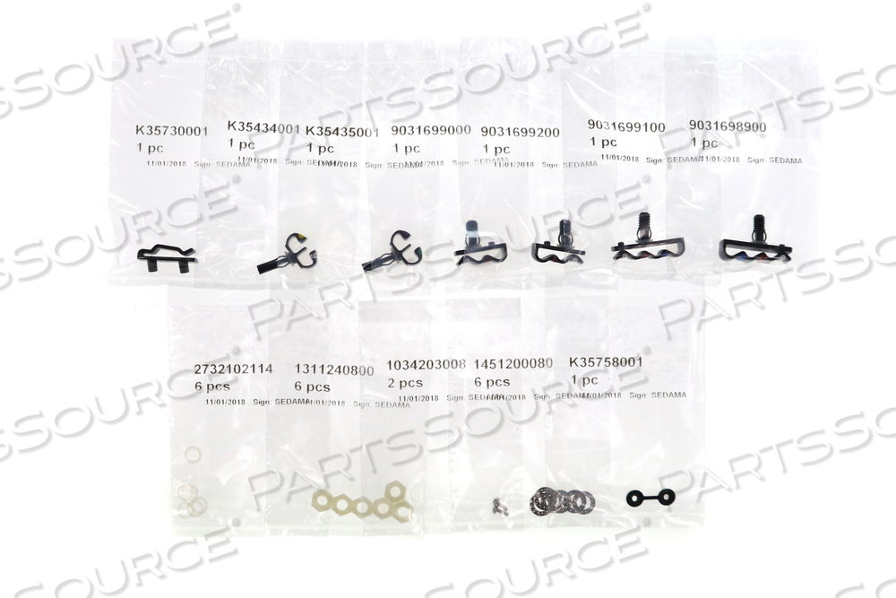 RED AND WHITE 2 LINE TUBING CLIP KIT by Vantive US Healthcare LLC