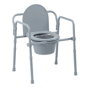 COMMODE, COMPETITIVE EDGE LINE, 3-IN-1, FOLDING COMBID, GRAY, STEEL WELDED, POWDER COATED FINISH, 13.5 X 15IN SEAT DIMENSIONS, 350LB WEIGHT by Drive/DeVilbiss Healthcare, Inc COMMODE, COMPETITIVE EDGE LINE, 3-IN-1, FOLDING COMBID, GRAY, STEEL WELDED, POWDER COATED FINISH, 13.5 X 15IN SEAT DIMENSIONS, 350LB WEIGHT by Drive/DeVilbiss Healthcare, Inc
