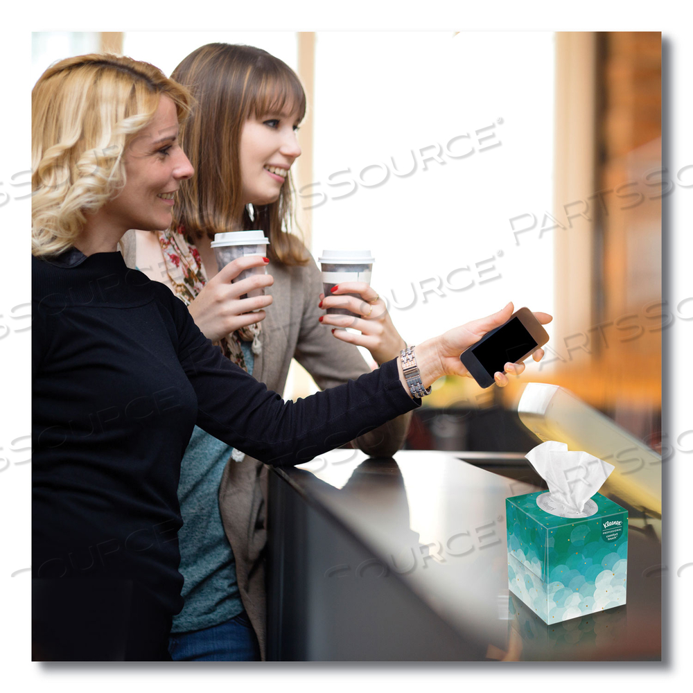 BOUTIQUE WHITE FACIAL TISSUE FOR BUSINESS, POP-UP BOX, 2-PLY, 95 SHEETS/BOX BOUTIQUE WHITE FACIAL TISSUE FOR BUSINESS, POP-UP BOX, 2-PLY, 95 SHEETS/BOX