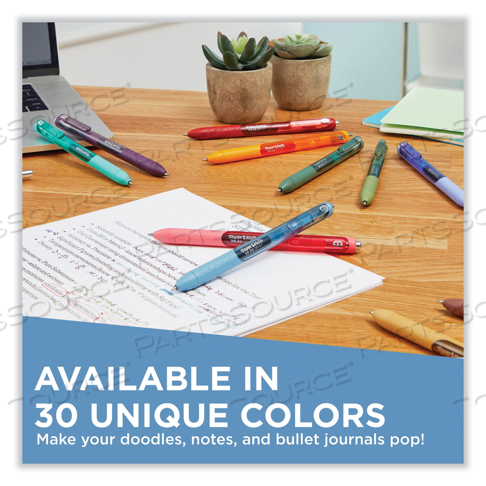 INKJOY GEL PEN, RETRACTABLE, MEDIUM 0.7 MM, ASSORTED INK AND BARREL COLORS 