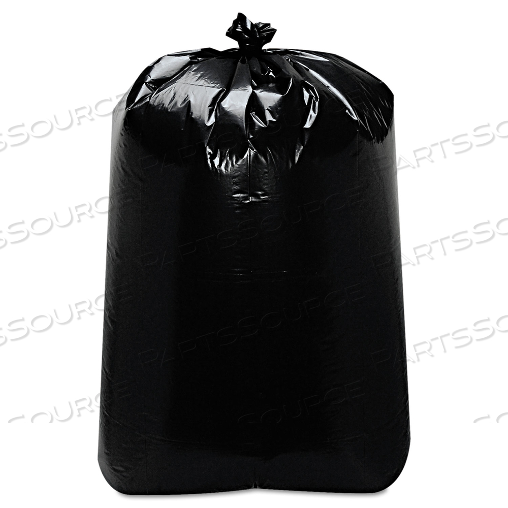 LOW-DENSITY CAN LINERS, 60 GAL, 22" X 58", BLACK by Trinity Plastics