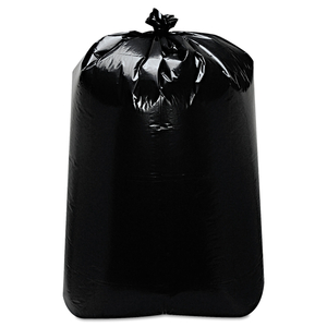 LOW-DENSITY CAN LINERS, 60 GAL, 22" X 58", BLACK by Trinity Plastics