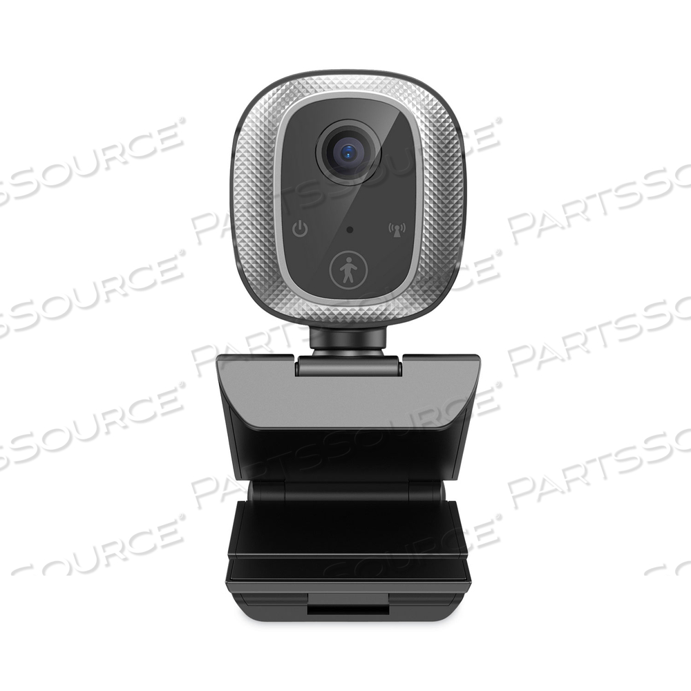 CYBERTRACK M1 HD FIXED FOCUS USB WEBCAM WITH AI MOTION/FACIAL TRACKING, 1920 PIXELS X 1080 PIXELS, 2.1 MPIXELS, BLACK/SILVER by Adesso, Inc.