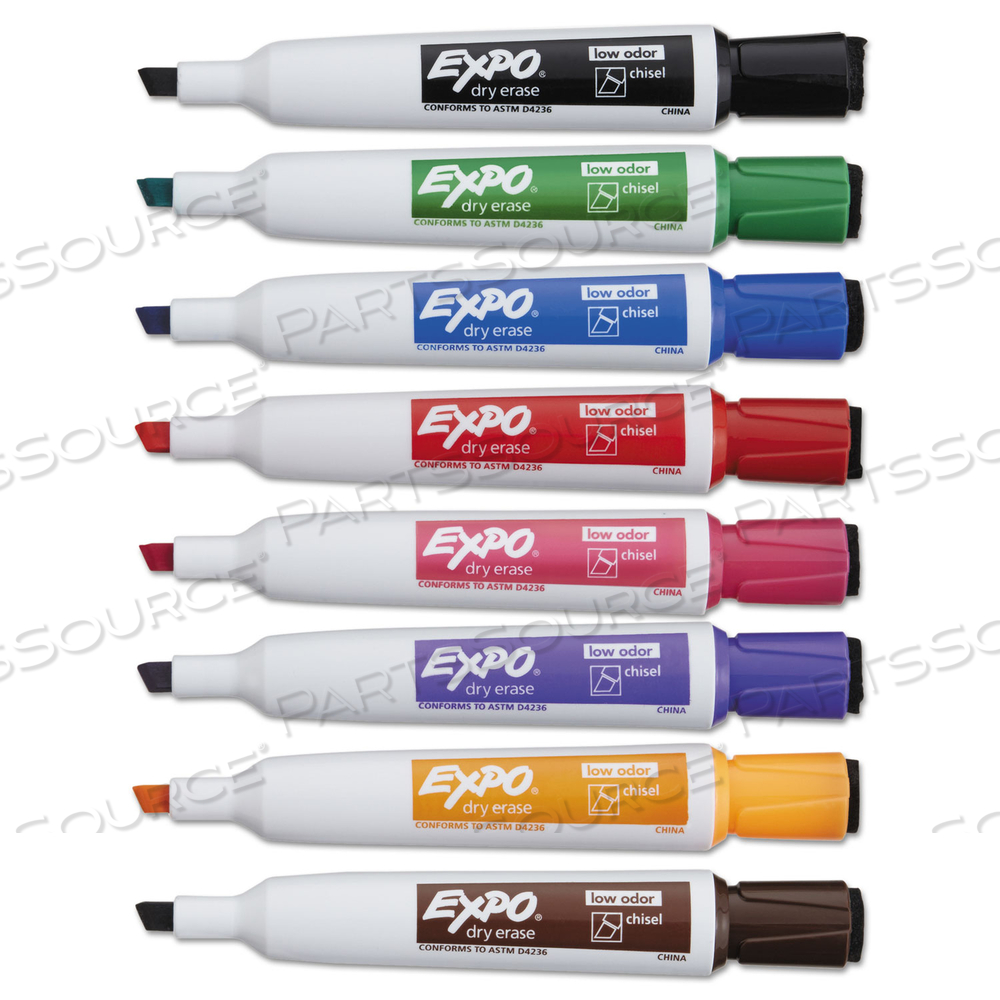 MAGNETIC DRY ERASE MARKER, BROAD CHISEL TIP, ASSORTED COLORS by Expo