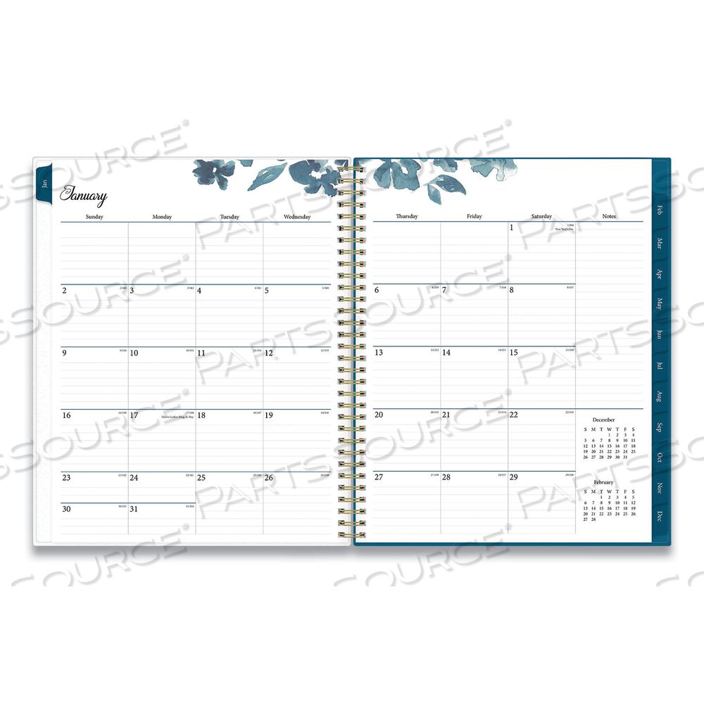 BAKAH BLUE WEEKLY/MONTHLY PLANNER, BAKAH BLUE FLORAL ARTWORK, 11 X 8.5, BLUE/WHITE COVER, 12-MONTH (JAN TO DEC): 2023 by Blue Sky BAKAH BLUE WEEKLY/MONTHLY PLANNER, BAKAH BLUE FLORAL ARTWORK, 11 X 8.5, BLUE/WHITE COVER, 12-MONTH (JAN TO DEC): 2023 by Blue Sky