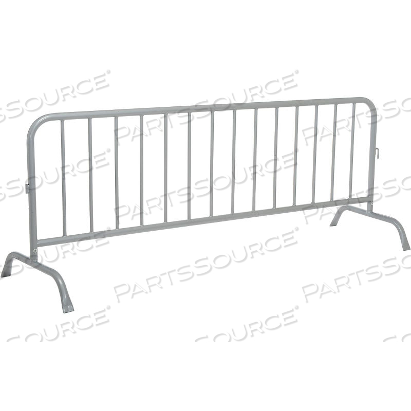 STEEL CROWD CONTROL BARRIER 102"L X 40"H X 1-5/8" D, GRAY by Approved Vendor STEEL CROWD CONTROL BARRIER 102"L X 40"H X 1-5/8" D, GRAY by Approved Vendor