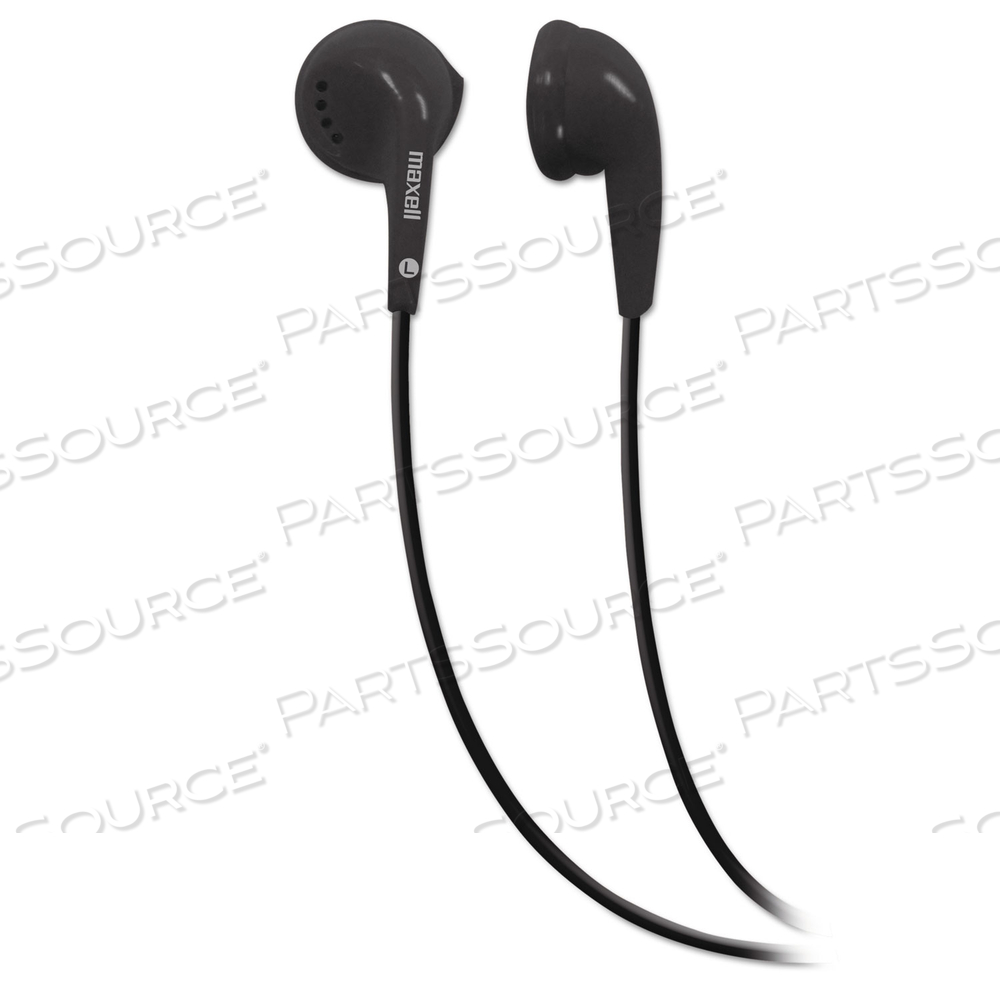 EB-95 STEREO EARBUDS, 3 FT CORD, BLACK by Maxell