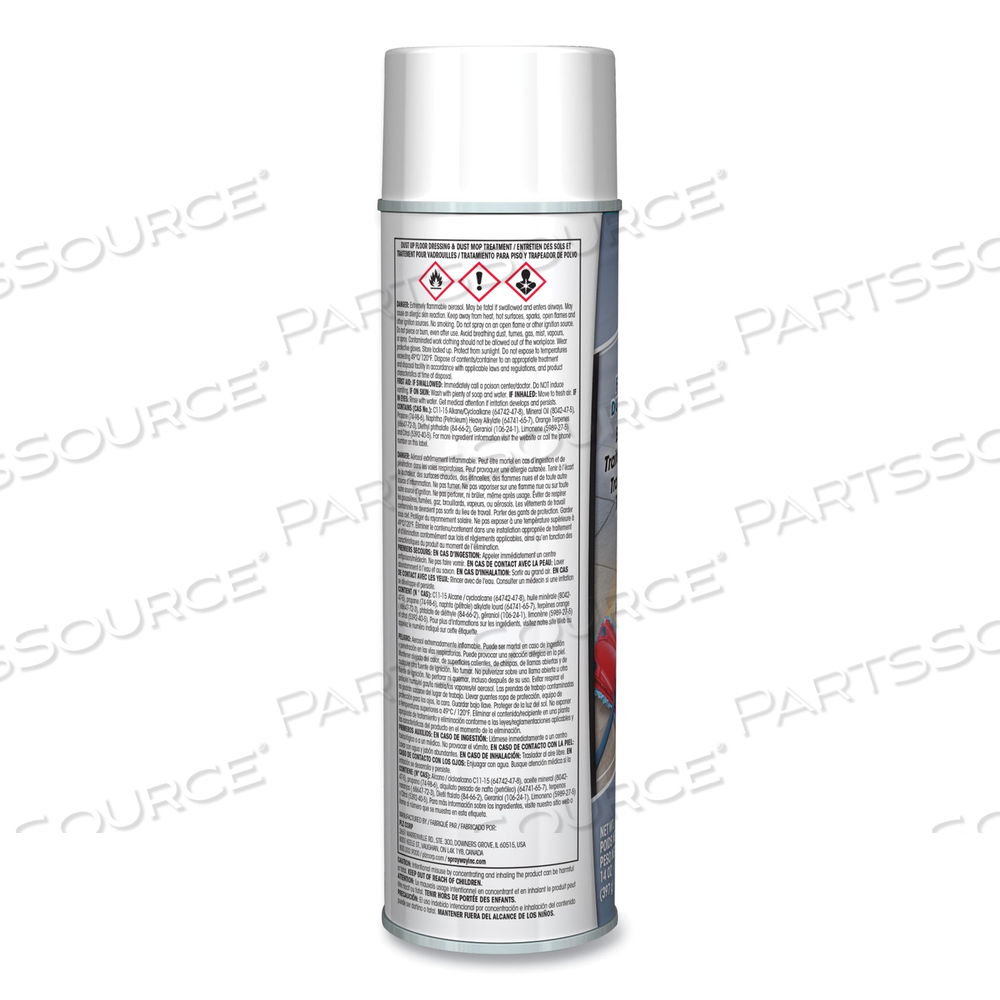DUST UP FLOOR DRESSING AND DUST MOP TREATMENT, LEMON SCENT, 14 OZ AEROSOL SPRAY, DOZEN 