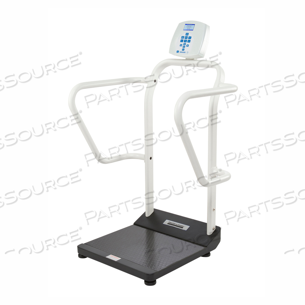 DIGITAL HANDRAIL SCALE, 1000 X 0.2 LB, 1-1/2 IN HIGH-CONTRAST COLOR TFT-LCD by Health O Meter Professional Scales DIGITAL HANDRAIL SCALE, 1000 X 0.2 LB, 1-1/2 IN HIGH-CONTRAST COLOR TFT-LCD by Health O Meter Professional Scales