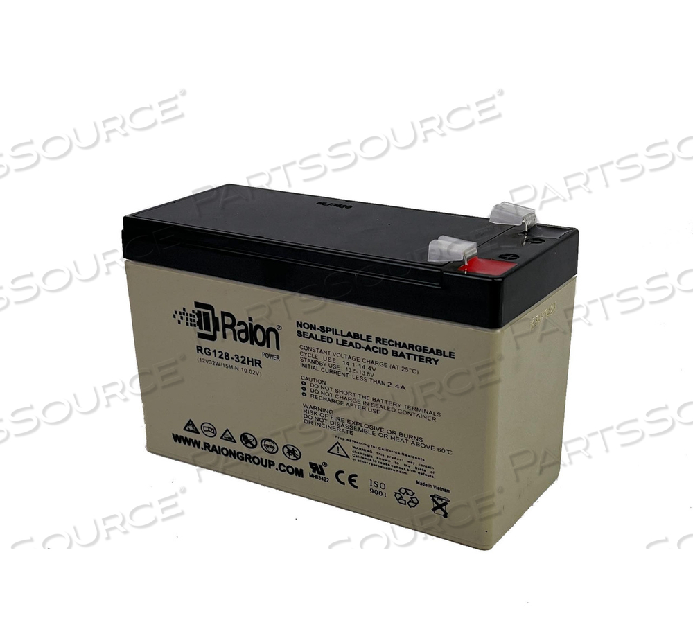 12V 7.5AH HIGH RATE REPLACEMENT BATTERY by R&D Batteries, Inc. 12V 7.5AH HIGH RATE REPLACEMENT BATTERY by R&D Batteries, Inc.